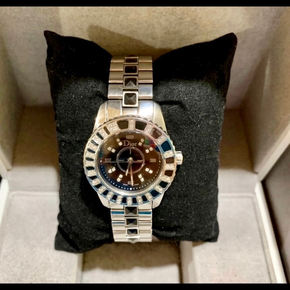 💯Authentic Christian Dior Diamond Christal Watch